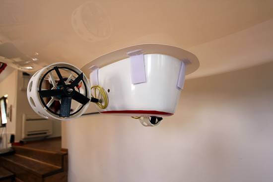 Nacelle in fibra di vetro con motori vettoriali per dirigibili RC da 3m, 3.5m e 4.5m